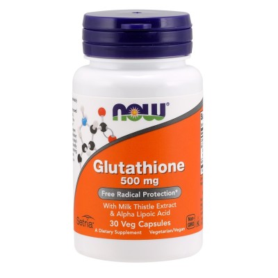 NOW Foods - Glutathione with Milk Thistle Extract & Alpha