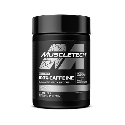Muscletech - Platinum 100% Caffeine, 220 mg - 125 tablets