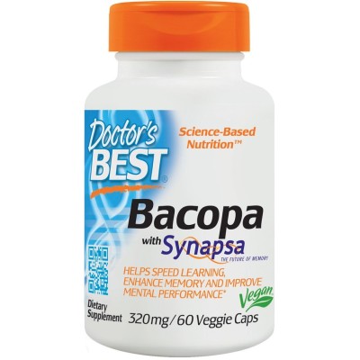 Doctor's Best - Bacopa with Synapsa, 320mg - 60 vcaps