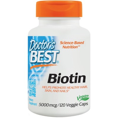 Doctor's Best - Biotin, 5000mcg - 120 vcaps