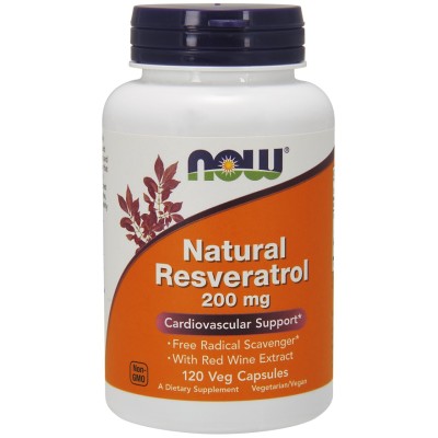 NOW Foods - Natural Resveratrol with Red Wine Extract