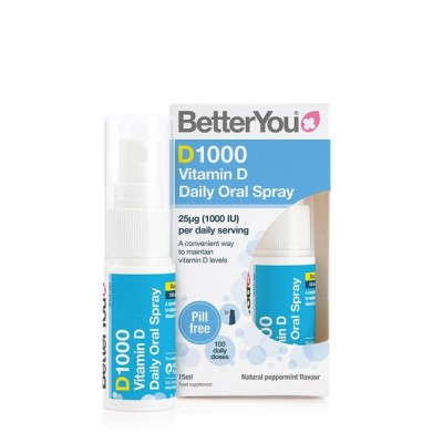 Better You - D1000 Daily Vitamin D Oral Spray - 15 ml.