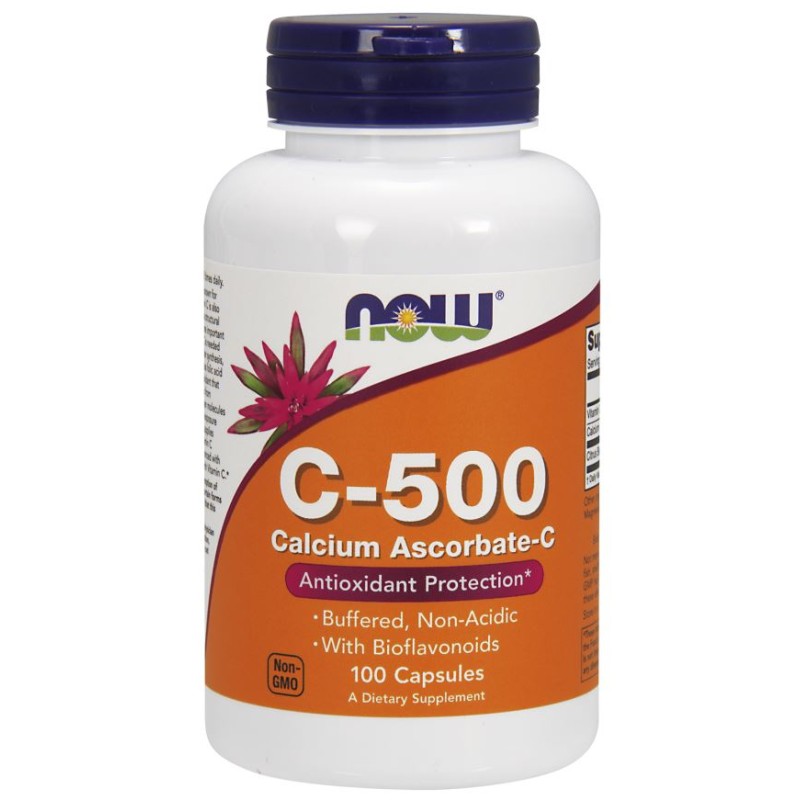 NOW Foods - Vitamin C-500 Calcium Ascorbate-C Variationer 100 caps