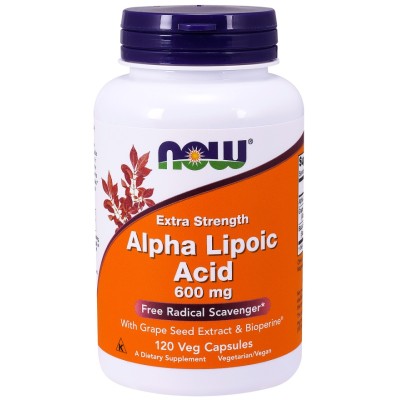 NOW Foods - Alpha Lipoic Acid with Grape Seed Extract &