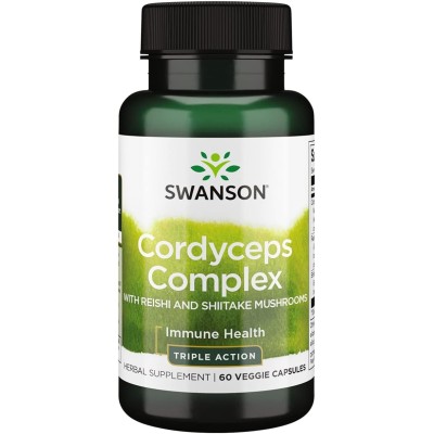 Swanson - Cordyceps Complex with Reishi and Shiitake - 60 vcaps