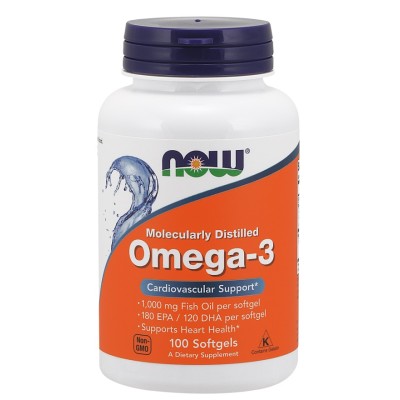 NOW Foods - Omega-3 Fish Oil Molecularly Distilled
