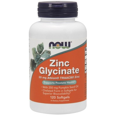 NOW Foods - Zinc Glycinate - 120 softgels