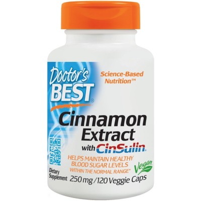 Doctor's Best - Cinnamon Extract with CinSulin, 250mg - 120