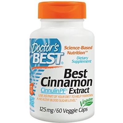 Doctor's Best - Cinnamon Extract with CinnulinPF, 125mg - 60
