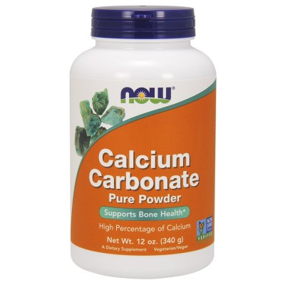 NOW Foods - Calcium Carbonate, Pure Powder - 340 grams