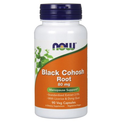 NOW Foods - Black Cohosh Root, 80mg - 90 vcaps
