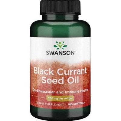 Swanson - Black Currant Seed Oil, 500mg - 180 softgels