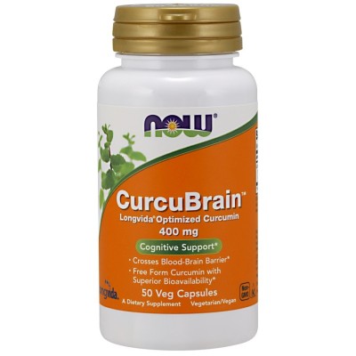 NOW Foods - CurcuBrain, 400mg - 50 vcaps