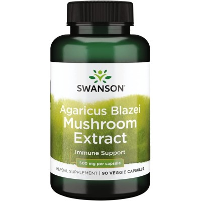Swanson - Agaricus Blazei Mushroom Extract, 500mg - 90 vcaps