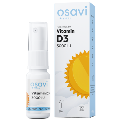 Osavi - Vitamin D3 Oral Spray, 3000IU - 12.5 ml.