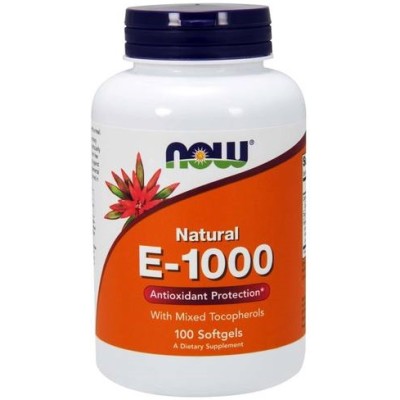 NOW Foods - Vitamin E-1000 - Natural (Mixed Tocopherols)