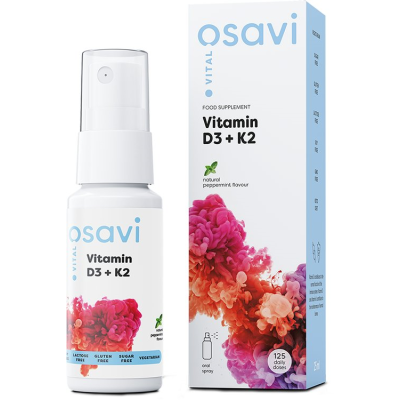 Osavi - Vitamin D3 + K2 Oral Spray, Peppermint - 25 ml.