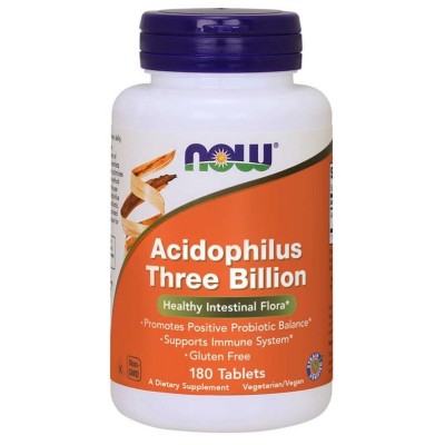 NOW Foods - Acidophilus Three Billion - 180 tablets