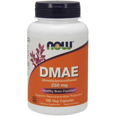NOW Foods - DMAE (Dimethylaminoethanol), 250mg - 100 vcaps