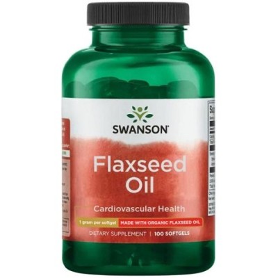 Swanson - Flaxseed Oil, 1000mg - 100 softgels