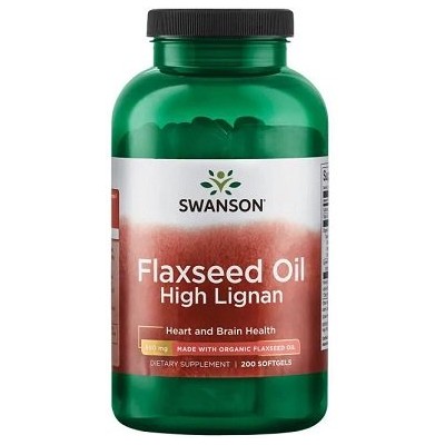 Swanson - Flaxseed Oil High Lignan - 200 softgels