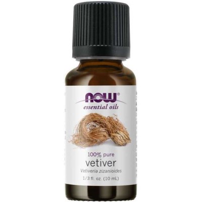 NOW Foods - Essential Oil, Vetiver Oil - 10 ml.