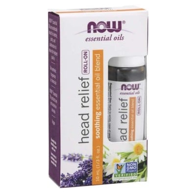 NOW Foods - Essential Oil, Head Relief Blend Roll-On - 10 ml.