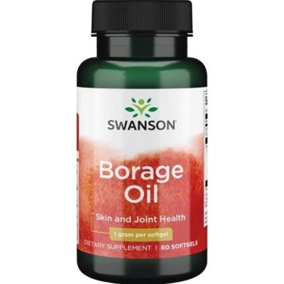 Swanson - Borage Oil, 1000mg - 60 softgels