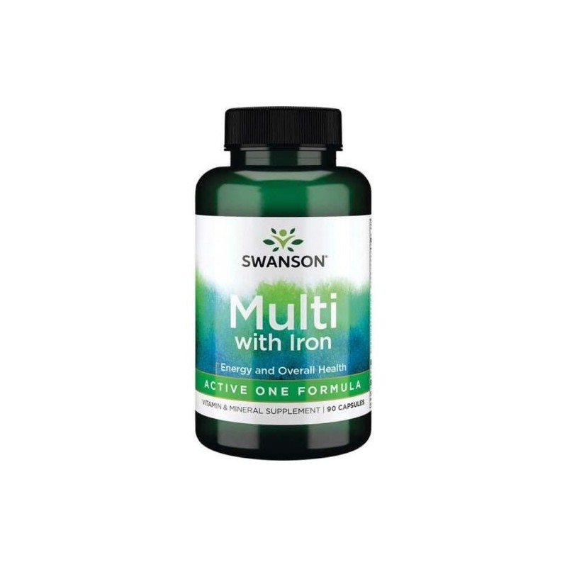 Swanson - Active One Multivitamin with Iron - 90 caps