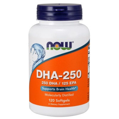 NOW Foods - DHA-250, 250 DHA / 100 EPA - 120 softgels