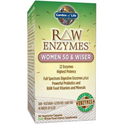 Garden of Life - RAW Enzymes Women 50 & Wiser - 90 vcaps