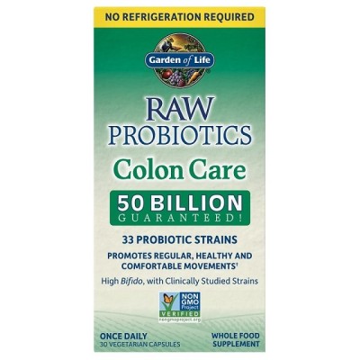 Garden of Life - Raw Probiotics Colon Care (Shelf-Stable) - 30