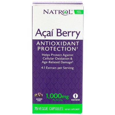 Natrol - Acai Berry, 1000mg - 75 vcaps