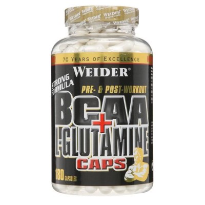 Weider - BCAA + L-Glutamine Caps - 180 caps