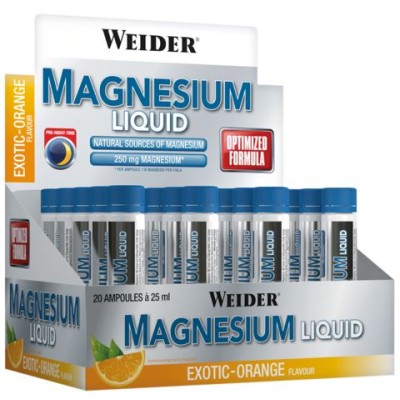 Weider - Magnesium Liquid Exotic-Orange - 20 x 25 ml.