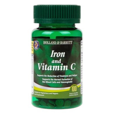 Holland & Barrett - Iron & Vitamin C - 100 tablets
