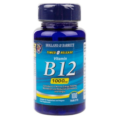 Holland & Barrett - Timed Release Vitamin B12 1000mcg - 100