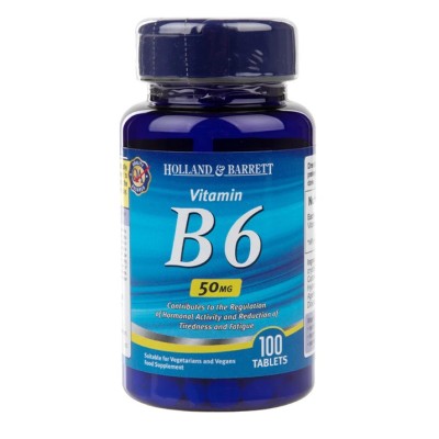 Holland & Barrett - Vitamin B6 50mg - 100 tablets