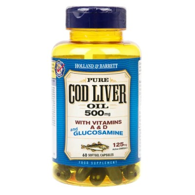 Holland & Barrett - Cod Liver Oil and Glucosamine 500mg - 60