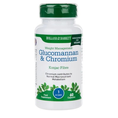 Holland & Barrett - Glucomannan & Chromium - 60 caps