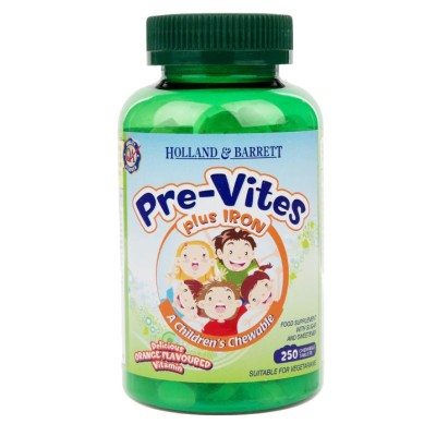 Holland & Barrett - PreVites with Iron - 250 chewable tablets