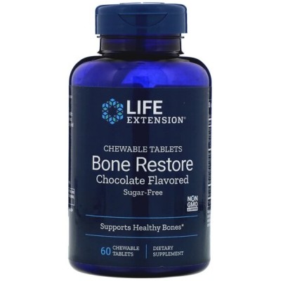 Life Extension - Bone Restore Chocolate - 60 chewable tablets