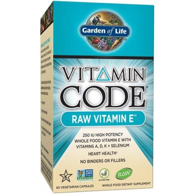 Garden of Life - Vitamin Code RAW Vitamin E - 60 vcaps