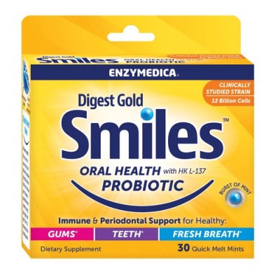 Enzymedica - Digest Gold Smiles, Burst of Mint - 30 quick melt