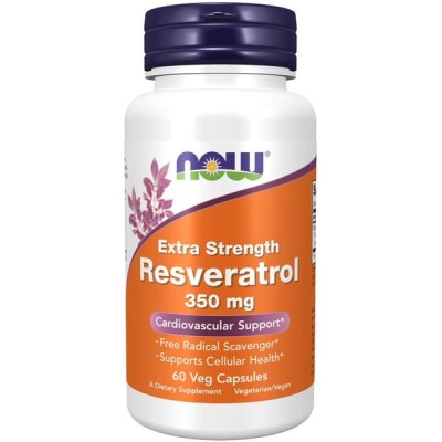 NOW Foods - Resveratrol, Extra Strength 350mg - 60 vcaps