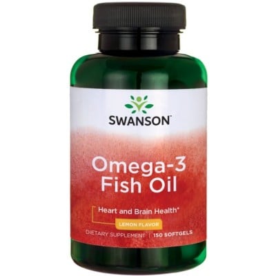 Swanson - Omega-3 Fish Oil, Lemon - 150 softgels