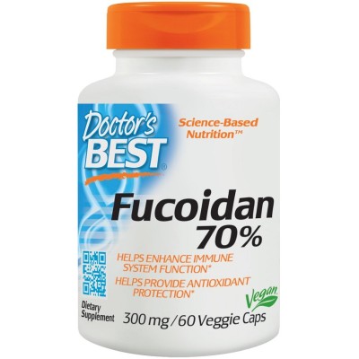 Doctor's Best - Fucoidan 70%, 300mg - 60 vcaps
