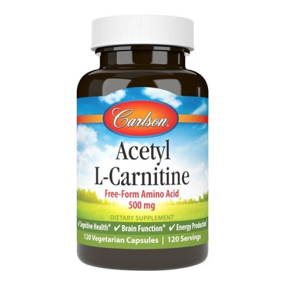 Carlson Labs - Acetyl L-Carnitine, 500mg - 120 vcaps