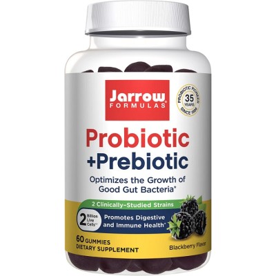 Jarrow Formulas - Probiotic + Prebiotic, Blackberry - 60 gummies