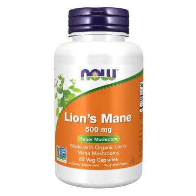 NOW Foods - Lion's Mane, 500mg - 60 vcaps